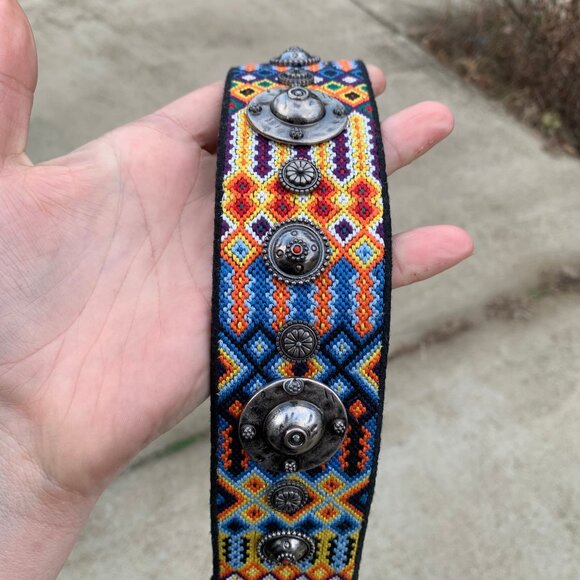 Christian Dior Embroidered Studded Canvas Black Shoulder Strap for Bag - Picture 5 of 8